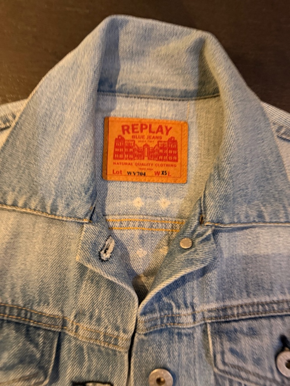 AUTHENTIC VINTAGE REPLAY JEANS MADE IN ITALY DENIM JACKET XS EXCELLENT CONDITION - Picture 7 of 8